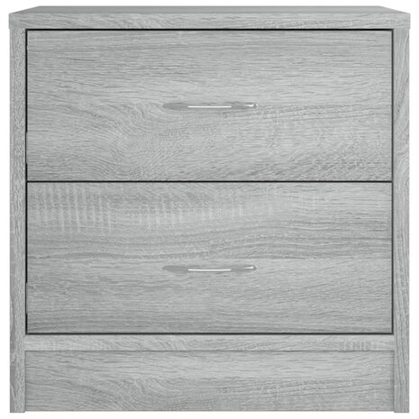 Nachtkastjes 2 st 40x30x40 cm bewerkt hout grijs sonoma eiken 4