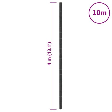 Worteldoek 4x10 m polypropeen zwart 8