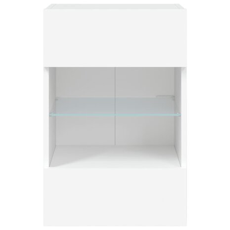 Tv-wandmeubels met LED-verlichting 2 st 40x30x60,5 cm wit 9