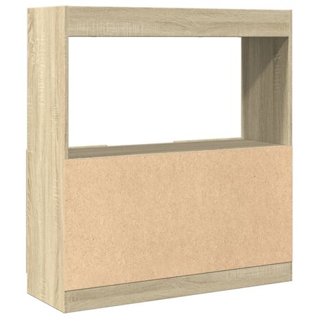 Hoge kast 92x33x100 cm bewerkt hout sonoma eikenkleurig 7