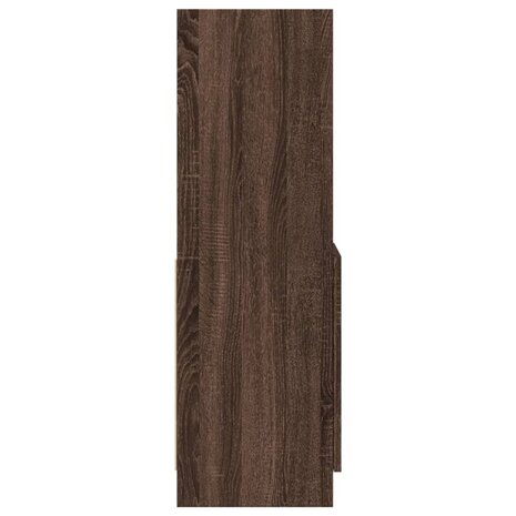 Hoge kast 92x33x100 cm bewerkt hout bruin eikenkleurig 6