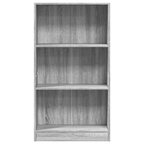 Boekenkast 60x24x109 cm bewerkt hout grijs sonoma eikenkleurig 4