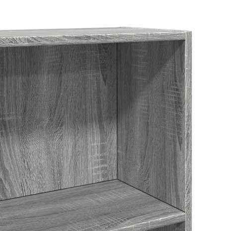 Boekenkast 60x24x109 cm bewerkt hout grijs sonoma eikenkleurig 7