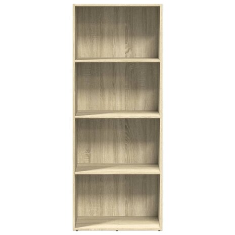 Boekenkast 60x30x152 cm bewerkt hout sonoma eikenkleurig 4