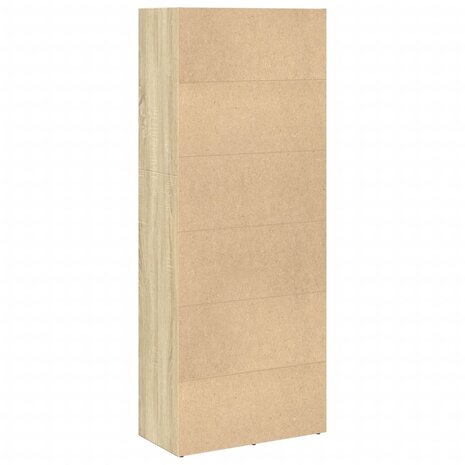 Boekenkast 60x30x152 cm bewerkt hout sonoma eikenkleurig 6