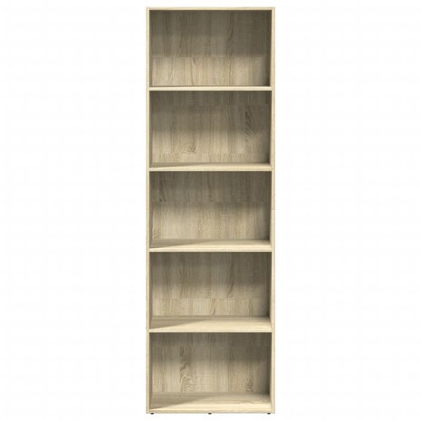 Boekenkast 60x30x189 cm bewerkt hout sonoma eikenkleurig 4