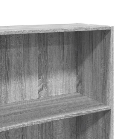 Boekenkast 60x30x189 cm bewerkt hout grijs sonoma eikenkleurig 7