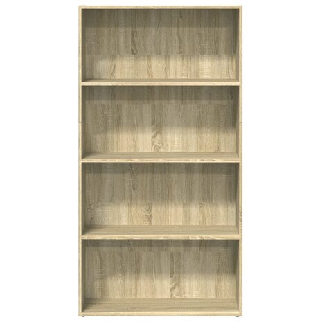 Boekenkast 80x30x152 cm bewerkt hout sonoma eikenkleurig 4