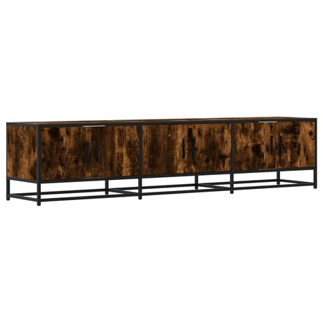 Tv-meubel 180x35x41 cm bewerkt hout gerookt eikenkleurig 2