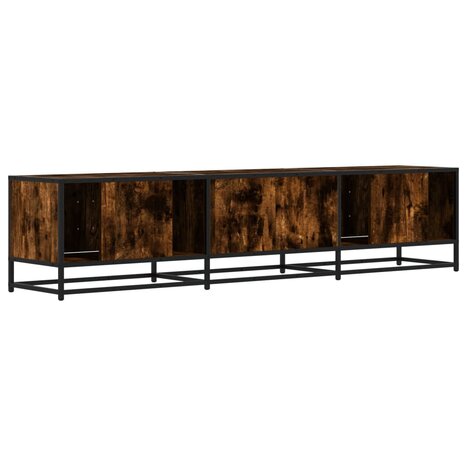 Tv-meubel 180x35x41 cm bewerkt hout gerookt eikenkleurig 6