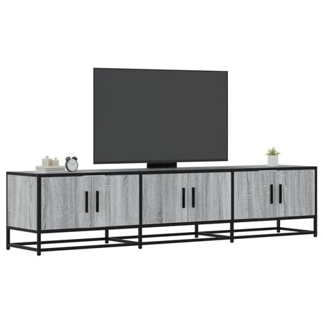 Tv-meubel 180x35x41 cm bewerkt hout grijs sonoma eikenkleurig 1