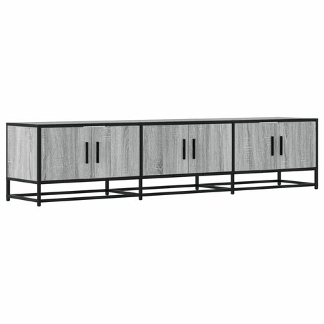 Tv-meubel 180x35x41 cm bewerkt hout grijs sonoma eikenkleurig 2