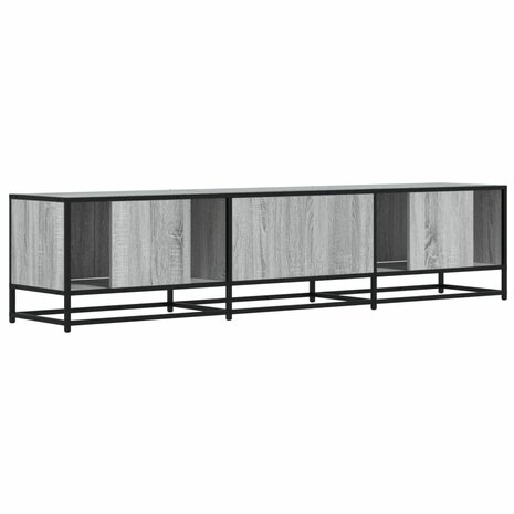 Tv-meubel 180x35x41 cm bewerkt hout grijs sonoma eikenkleurig 6