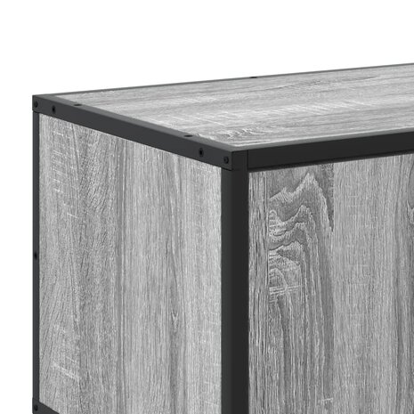 Tv-meubel 180x35x41 cm bewerkt hout grijs sonoma eikenkleurig 8