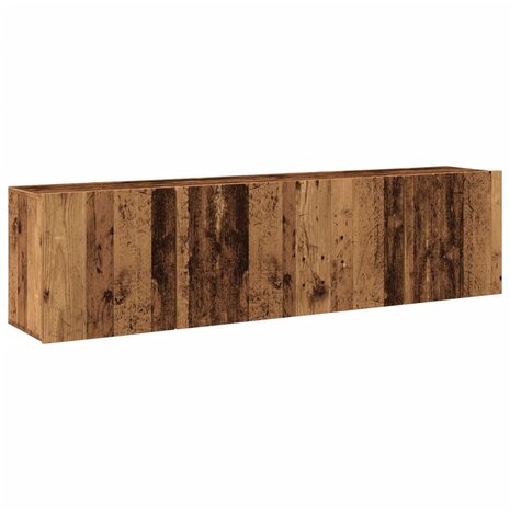 Tv-meubels 2 st wandgemonteerd 80x30x41 cm oud houtkleurig 2