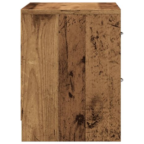 Nachtkastjes 2 st 40x30x40 cm bewerkt hout oud houtkleurig 6