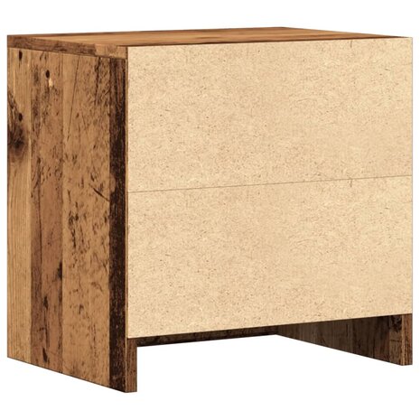 Nachtkastjes 2 st 40x30x40 cm bewerkt hout oud houtkleurig 7