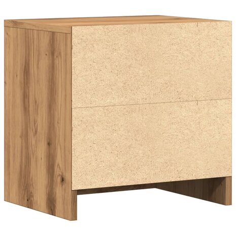 Nachtkastjes 2 st 40x30x40 cm bewerkt hout artisanaal eiken 7