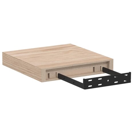 Wandschap 23x23,5x4 cm bewerkt hout 5