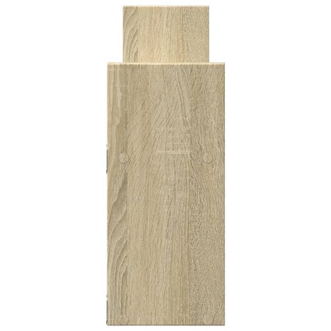 Wandkast 100x18x40 cm bewerkt hout sonoma eikenkleurig 5