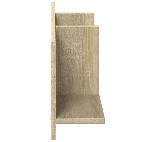 Wandkast 100x16,5x30 cm bewerkt hout sonoma eikenkleurig 5