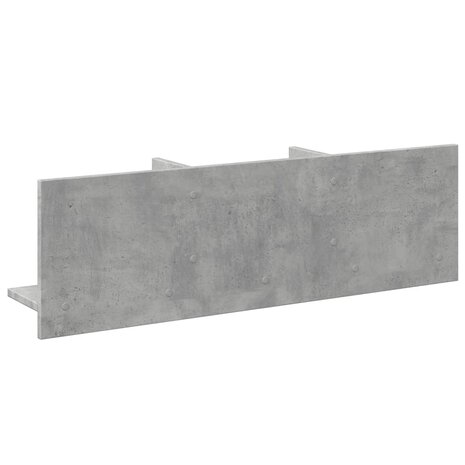 Wandkast 100x16,5x30 cm bewerkt hout betongrijs 6