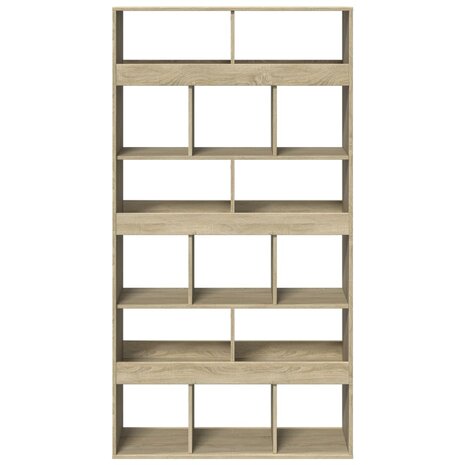 Boekenkast 100x33x187,5 cm bewerkt hout sonoma eikenkleurig 4