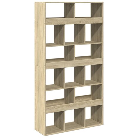 Boekenkast 100x33x187,5 cm bewerkt hout sonoma eikenkleurig 6