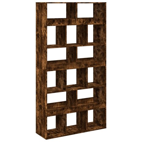 Boekenkast 100x33x187,5 cm bewerkt hout gerookt eikenkleurig 2