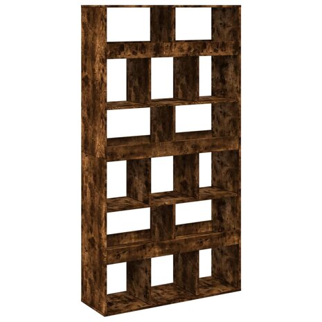 Boekenkast 100x33x187,5 cm bewerkt hout gerookt eikenkleurig 6