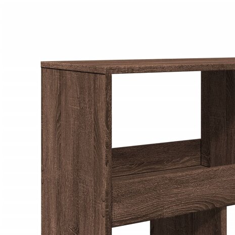 Boekenkast 100x33x187,5 cm bewerkt hout bruin eikenkleurig 7