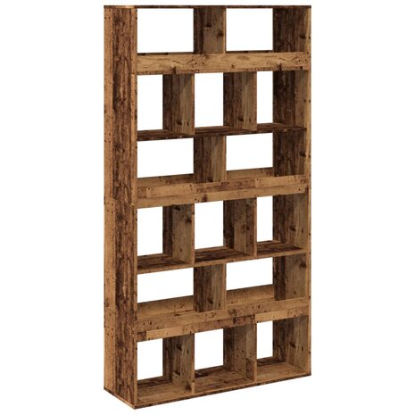 Boekenkast 100x33x187,5 cm bewerkt hout oud houtkleurig 2