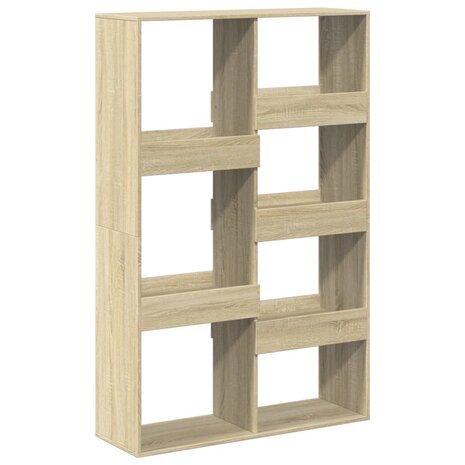 Boekenkast 100x33x155,5 cm bewerkt hout sonoma eikenkleurig 6