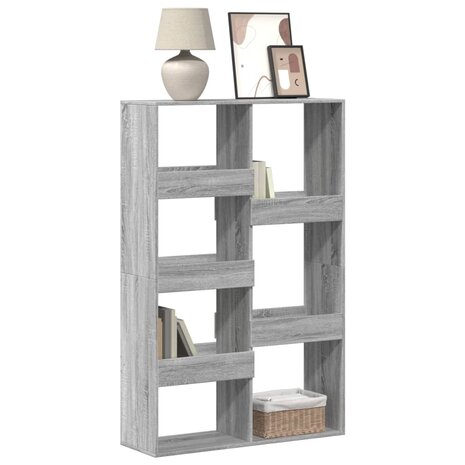 Boekenkast 100x33x155,5 cm bewerkt hout grijs sonoma eiken 1