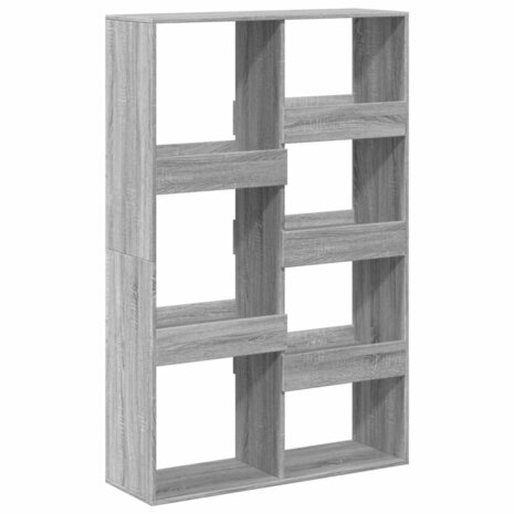 Boekenkast 100x33x155,5 cm bewerkt hout grijs sonoma eiken 6