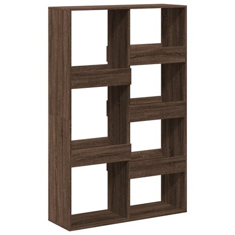 Boekenkast 100x33x155,5 cm bewerkt hout bruin eikenkleurig 6