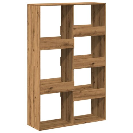 Boekenkast 100x33x155,5 cm bewerkt hout artisanaal eikenkleurig 6