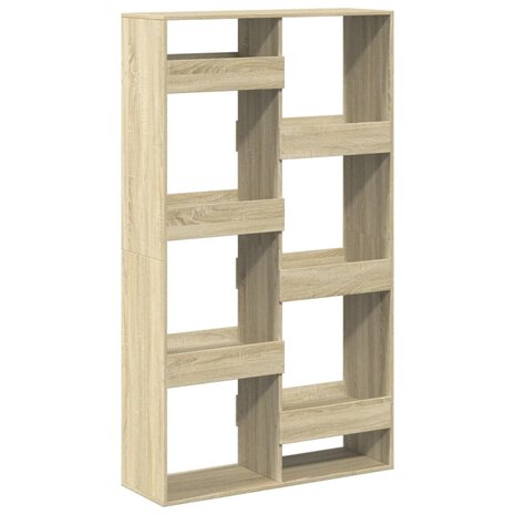 Boekenkast 100x33x175 cm bewerkt hout sonoma eikenkleurig 6