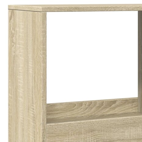 Boekenkast 100x33x175 cm bewerkt hout sonoma eikenkleurig 7