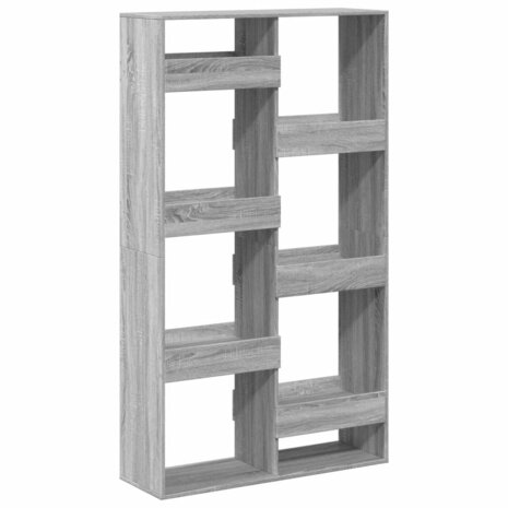 Boekenkast 100x33x175 cm bewerkt hout grijs sonoma eikenkleurig 6