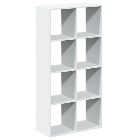 Kamerscherm / boekenkast 69,5x29x137,5 cm bewerkt hout wit 2