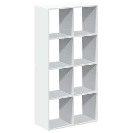 Kamerscherm / boekenkast 69,5x29x137,5 cm bewerkt hout wit 7