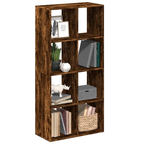 Kamerscherm / boekenkast 69,5x29x137,5 cm hout gerookt eiken 1