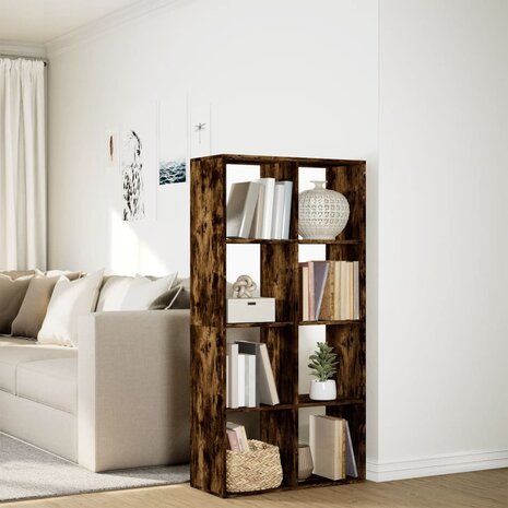 Kamerscherm / boekenkast 69,5x29x137,5 cm hout gerookt eiken 4