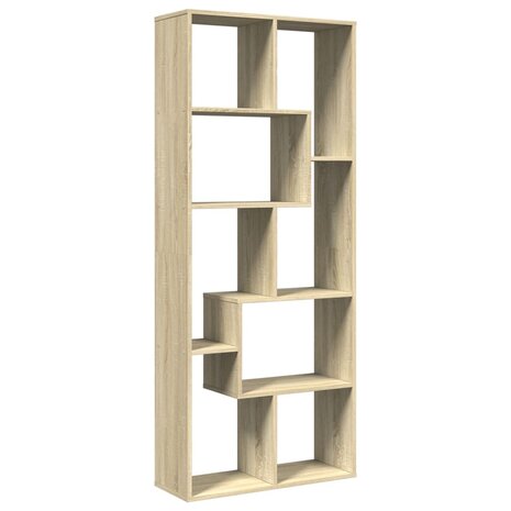 Kamerscherm / boekenkast 67x25x161,5 cm hout sonoma eikenkleur 2