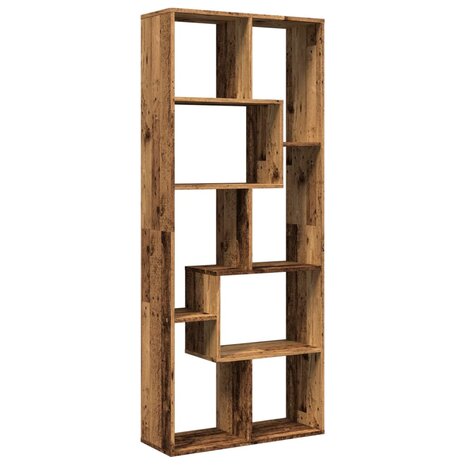 Kamerscherm / boekenkast 67x25x161,5 cm hout oud houtkleur 2