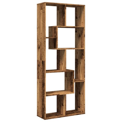 Kamerscherm / boekenkast 67x25x161,5 cm hout oud houtkleur 7