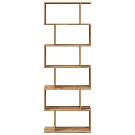 Kamerscherm / boekenkast 6-laags 70x24x193 cm hout artisanaal 5