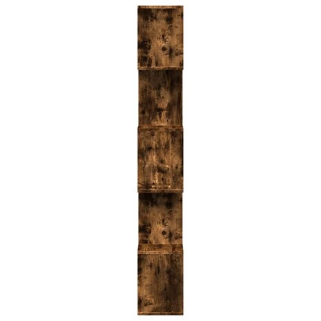 Kamerscherm / boekenkast 5-laags 70x24x161 cm hout gerookt eik 6