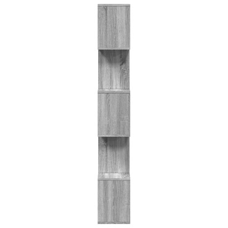 Kamerscherm / boekenkast 5-laags 70x24x161 cm hout grijs sonoma 6